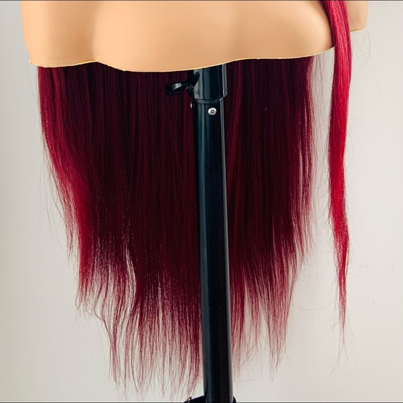 Very Pretty 36” Ombre Burgundy Lace Front Synthetic Wig - Picture 4 of 15